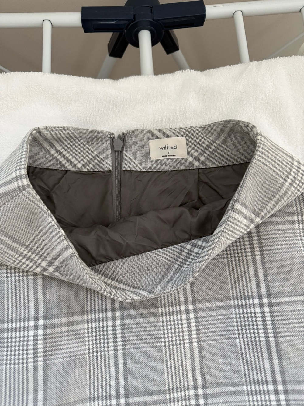 Aritzia Wilfred Checkered Print Mini Skirt - Picture 3 of 4